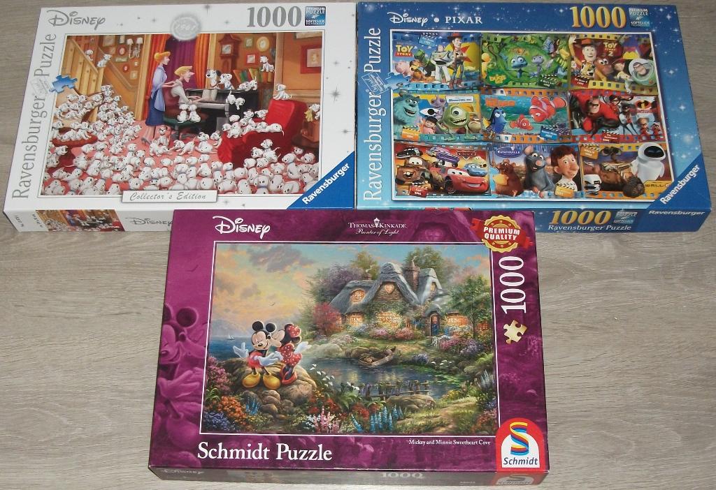 Diverse *** PUZZELS DISNEY ***, Ophalen of Verzenden, 500 t/m 1500 stukjes, Zo goed als nieuw, Legpuzzel