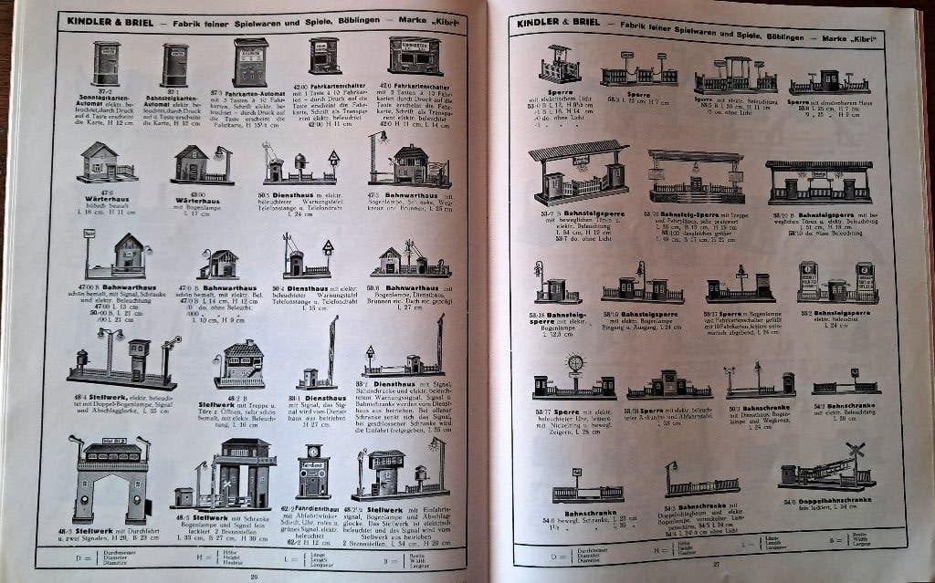 spoor 0 Kibri produktcatalogus 1932 nadruk, Antiek en Kunst, Ophalen of Verzenden