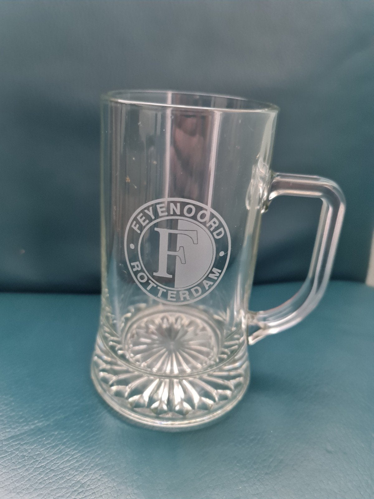 Feyenoord Bierpul - Glas - Zo goed als nieuw, Ophalen of Verzenden, Zo goed als nieuw, Glas