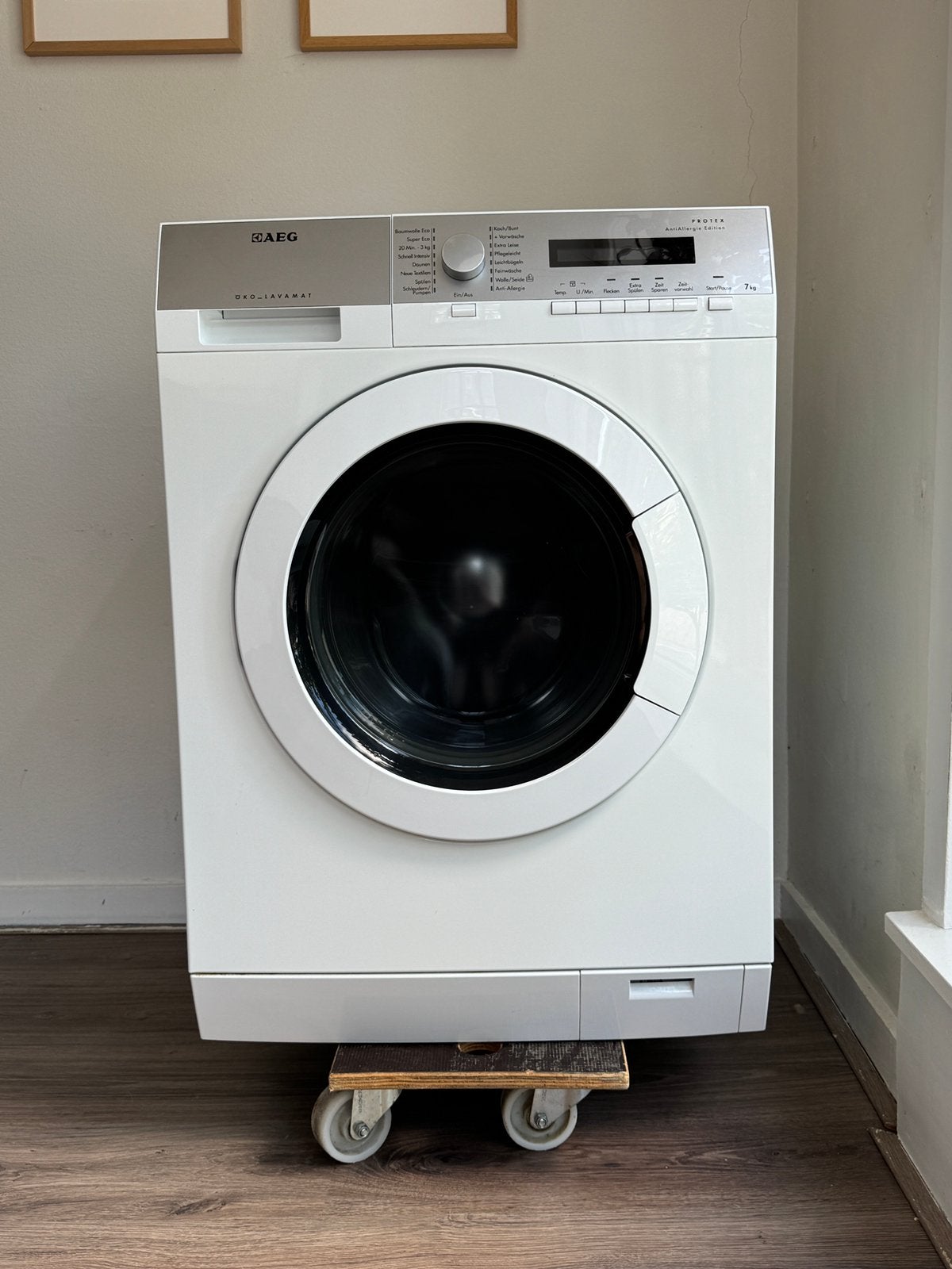 AEG Öko Lavamat wasmachine – 7kg, Ophalen, Gebruikt, Voorlader, 85 tot 90 cm