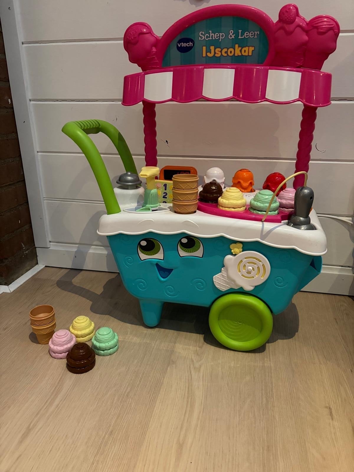 VTech Schep & Leer IJscokar met extra's, Ophalen of Verzenden, Gebruikt, Jongen of Meisje