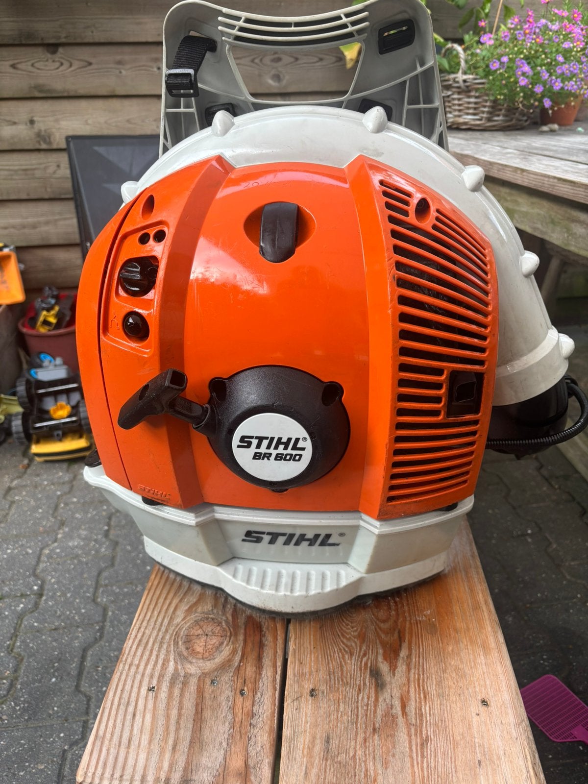 Stihl br600 4 mix  proff bladblazer, Tuin en Terras, Ophalen, Zo goed als nieuw