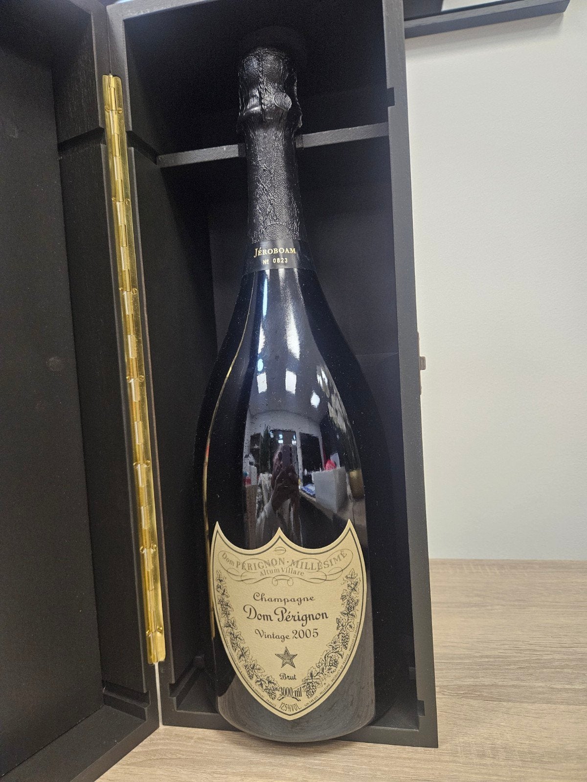 Dom Pérignon Millésime Vintage 2005 3L Jeroboam in kist, Frankrijk, Ophalen of Verzenden, Vol, Champagne