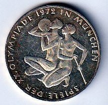 10  mark 1972  J  Duitsland. km. 132, Ophalen of Verzenden, Duitsland, Losse munt, Zilver