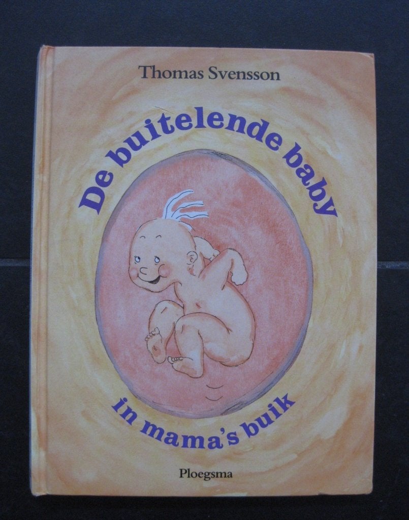 Buitelende baby in mama's buik, uitklapboek Thomas Svensson, Gelezen, 5 of 6 jaar, Fictie algemeen, Uitklapboek