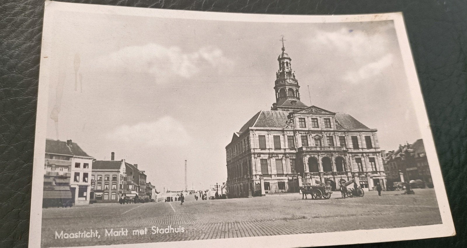 Maastricht. Markt met Stadhuis, Verzamelen, Verzenden, 1940 tot 1960, Gelopen, Limburg