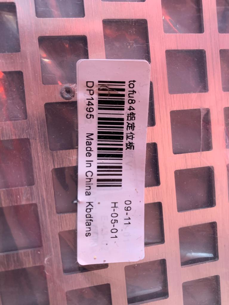 KBDfans Tofu84 84% Toetsenbord Plaat - Aluminium, Computers en Software, Toetsenborden, Ophalen, Overige indelingen, Nieuw, Gaming toetsenbord
