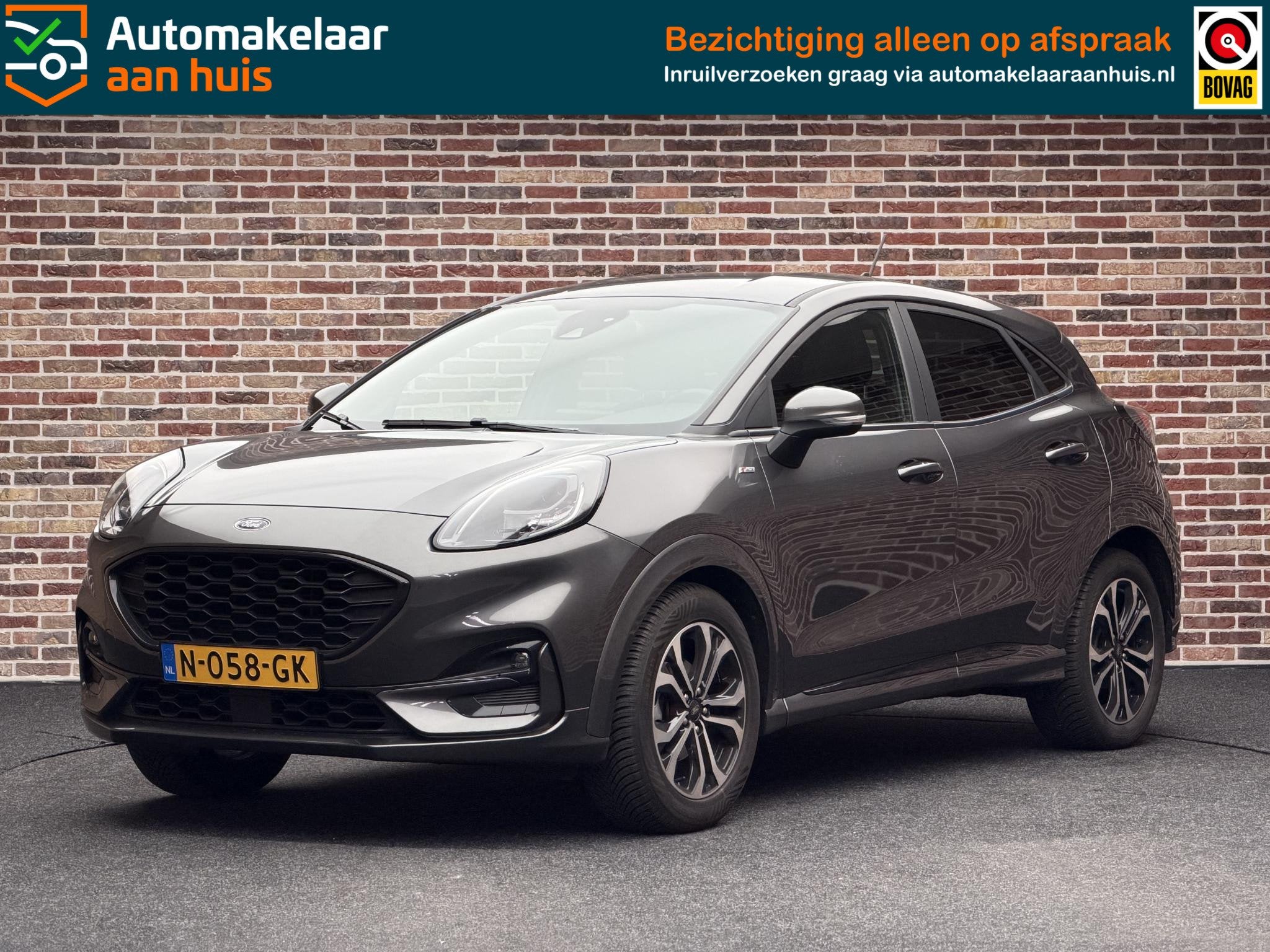 Ford Puma 1.0 EcoBoost ST-Line X Camera Trekhaak Navigatie L, 125 pk, Euro 6, 1226 kg, Leder en Stof