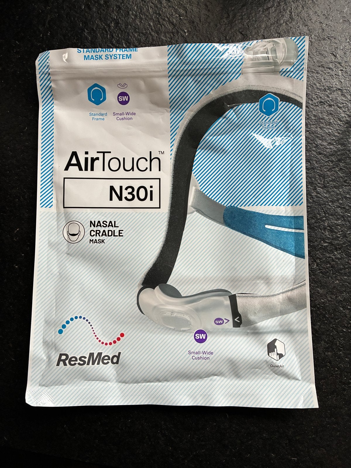 Resmed AirTouch N30i neusmasker nieuw, Ophalen of Verzenden, Nieuw