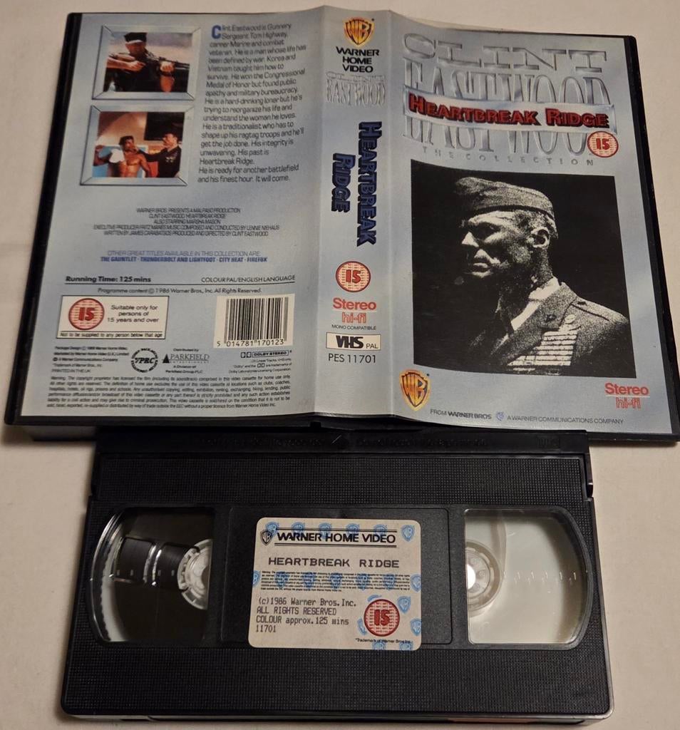 Clint Eastwood Heartbreak Ridge VHS Actie IMPORT, Vanaf 16 jaar, Ophalen of Verzenden, Gebruikt, Actie en Avontuur