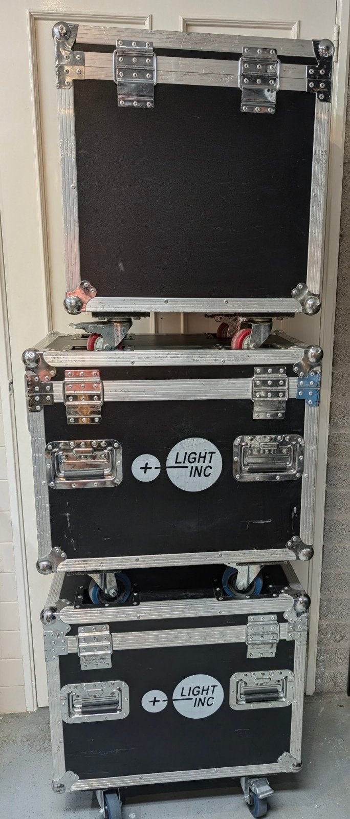 3 Flightcases met wielen voor Movingheads/Lampen, Muziek en Instrumenten, Behuizingen en Koffers, Ophalen, Gebruikt, Overige instrumenten