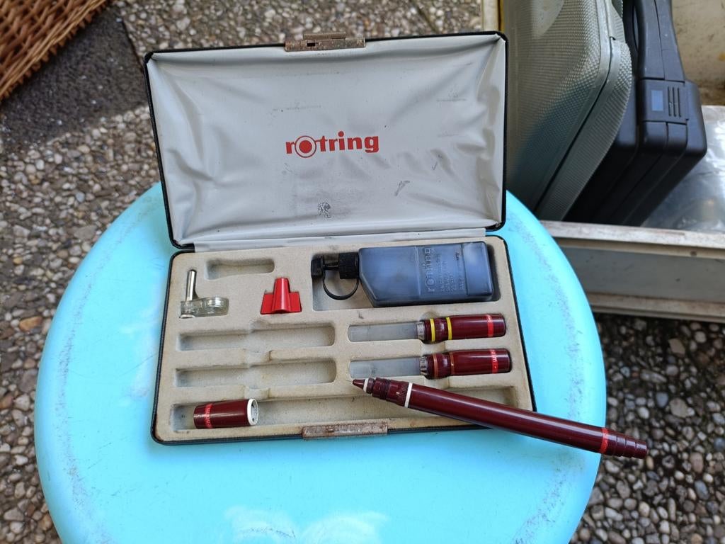 Rotring teken set, Hobby en Vrije tijd, Tekenen, Ophalen of Verzenden, Gebruikt, Overige typen