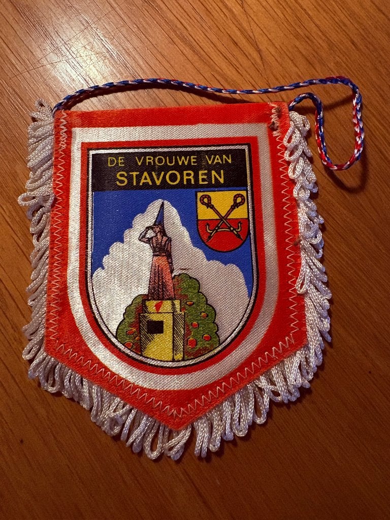 Vintage Stavoren Friesland Wimpel vaantje, Ophalen of Verzenden, Gebruikt