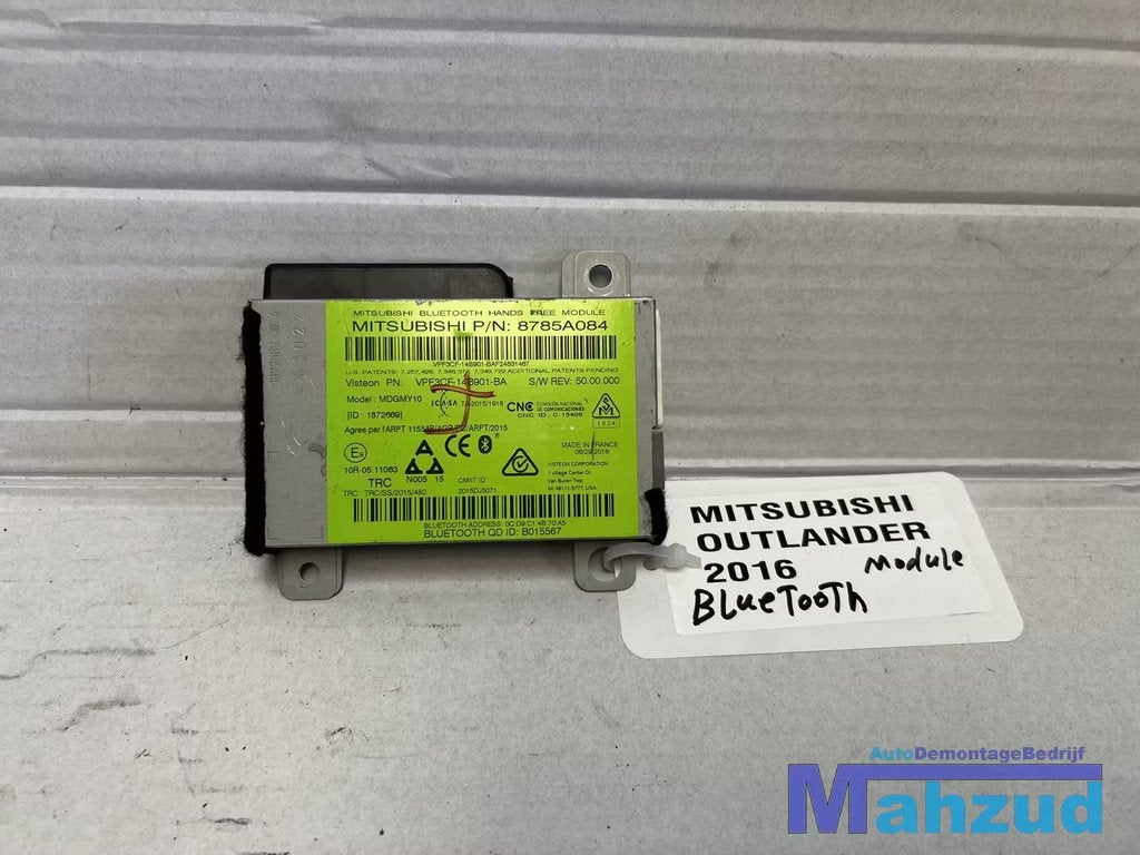 MITSUBISHI OUTLANDER PHEV bluetooth module 2015+ 8785A084, Info@mitsubishi-motors.com, Gebruikt, Mitsubishi Motors Corporation