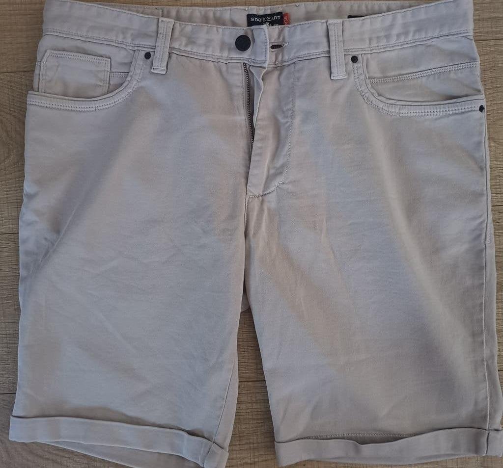 STATE OF ART chino short maat W38, State of Art, Maat 52/54 (L), Verzenden, Beige