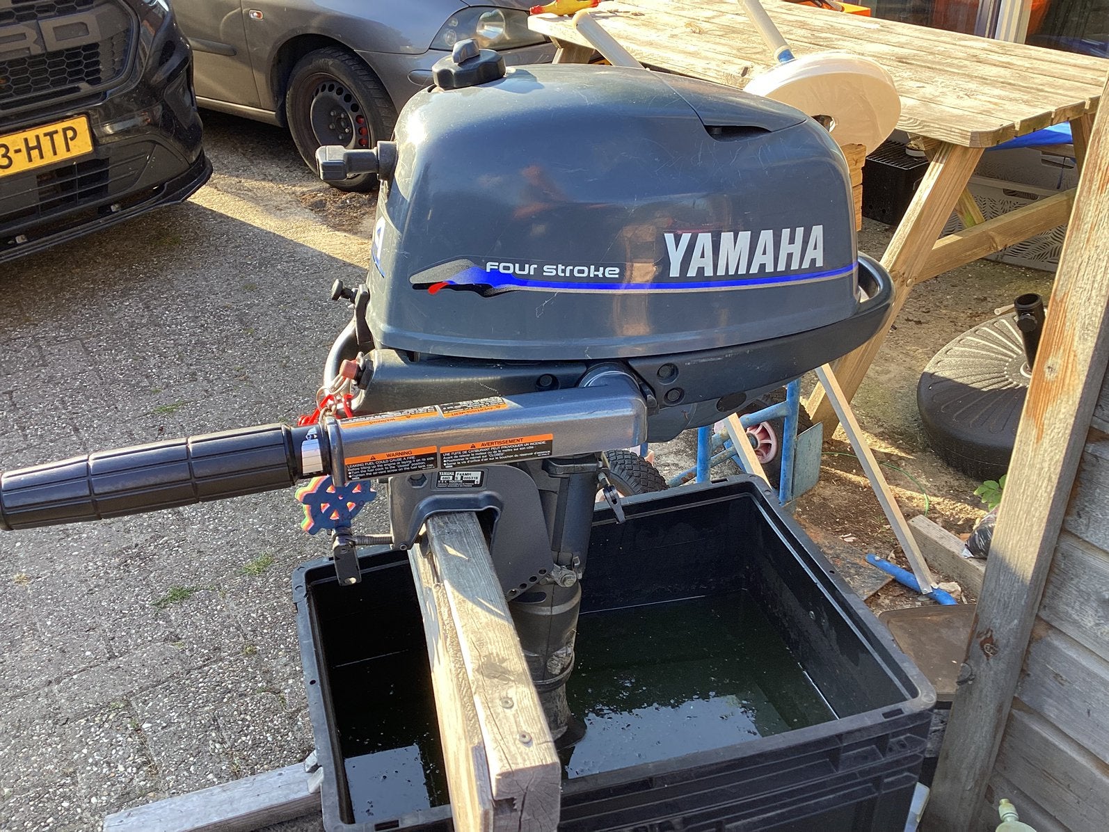 Yamaha 4 pk kortstaart 4 takt geplaatst 1 augustus, Watersport en Boten, Ophalen, Gebruikt, Benzine, 10 tot 30 pk