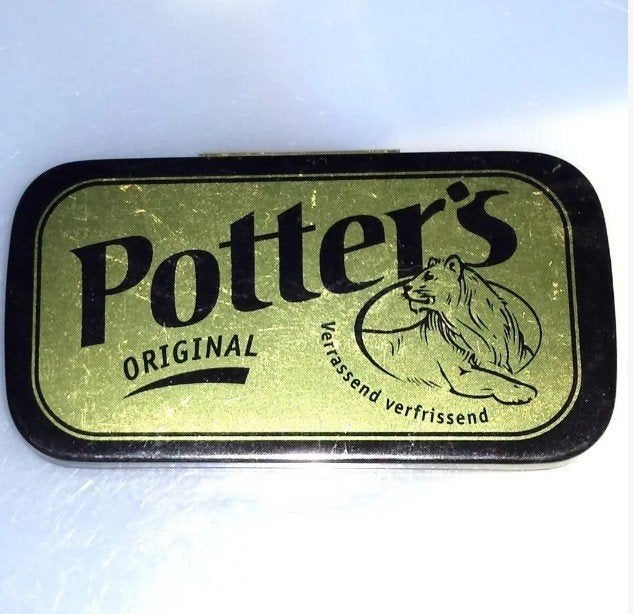 Potters Original blikje 7 cm Verzamelen, Verzamelen, Ophalen of Verzenden, Overige