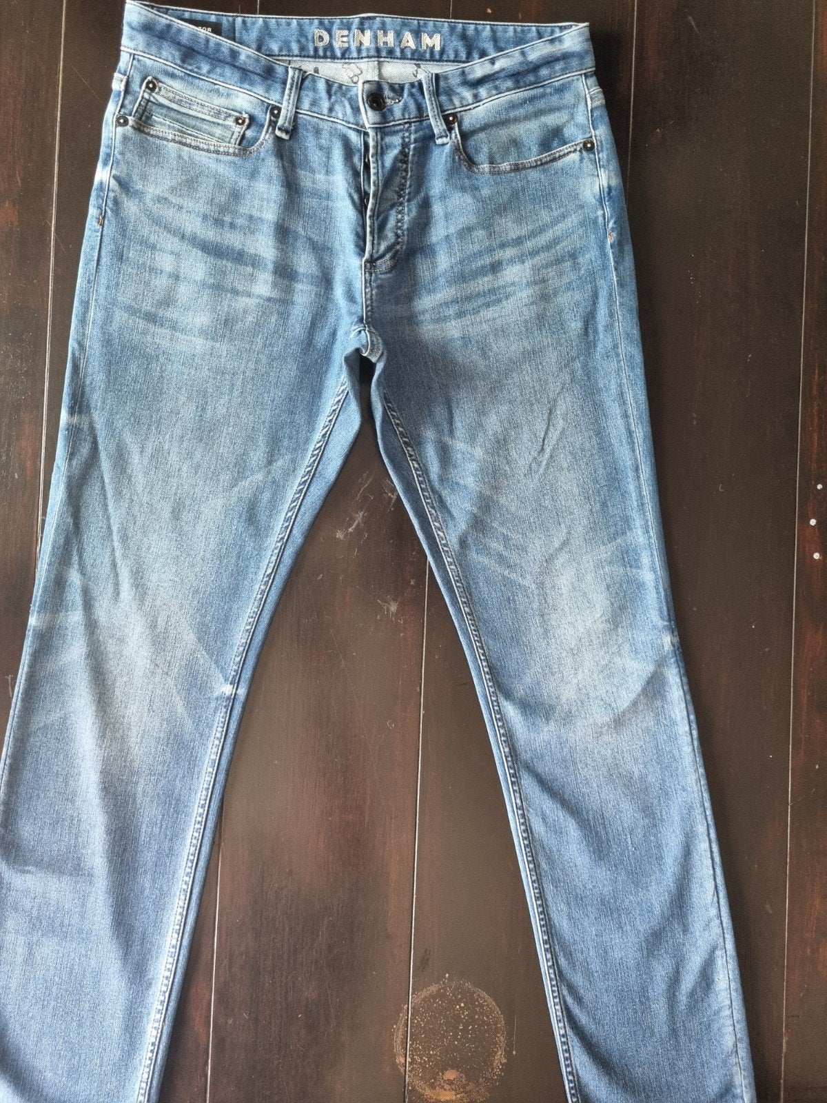 ZGAN DENHAM RAZOR SLIM FIT STRETCH JEANS SIZE 32/32, Blauw, W32 (confectie 46) of kleiner, Ophalen of Verzenden, Zo goed als nieuw