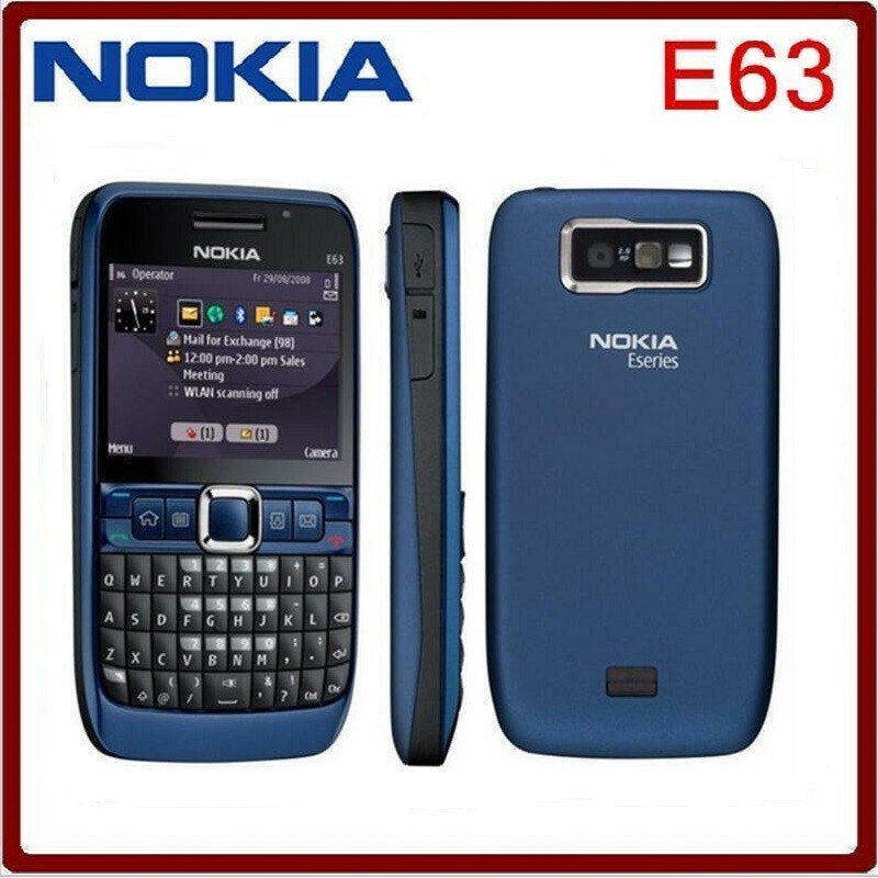 bij Rahim Telecom | Nkoia E63 4G ZGAN, Compleet & Garantie, Blauw, Fysiek toetsenbord, Nieuw, 3 tot 6 megapixel