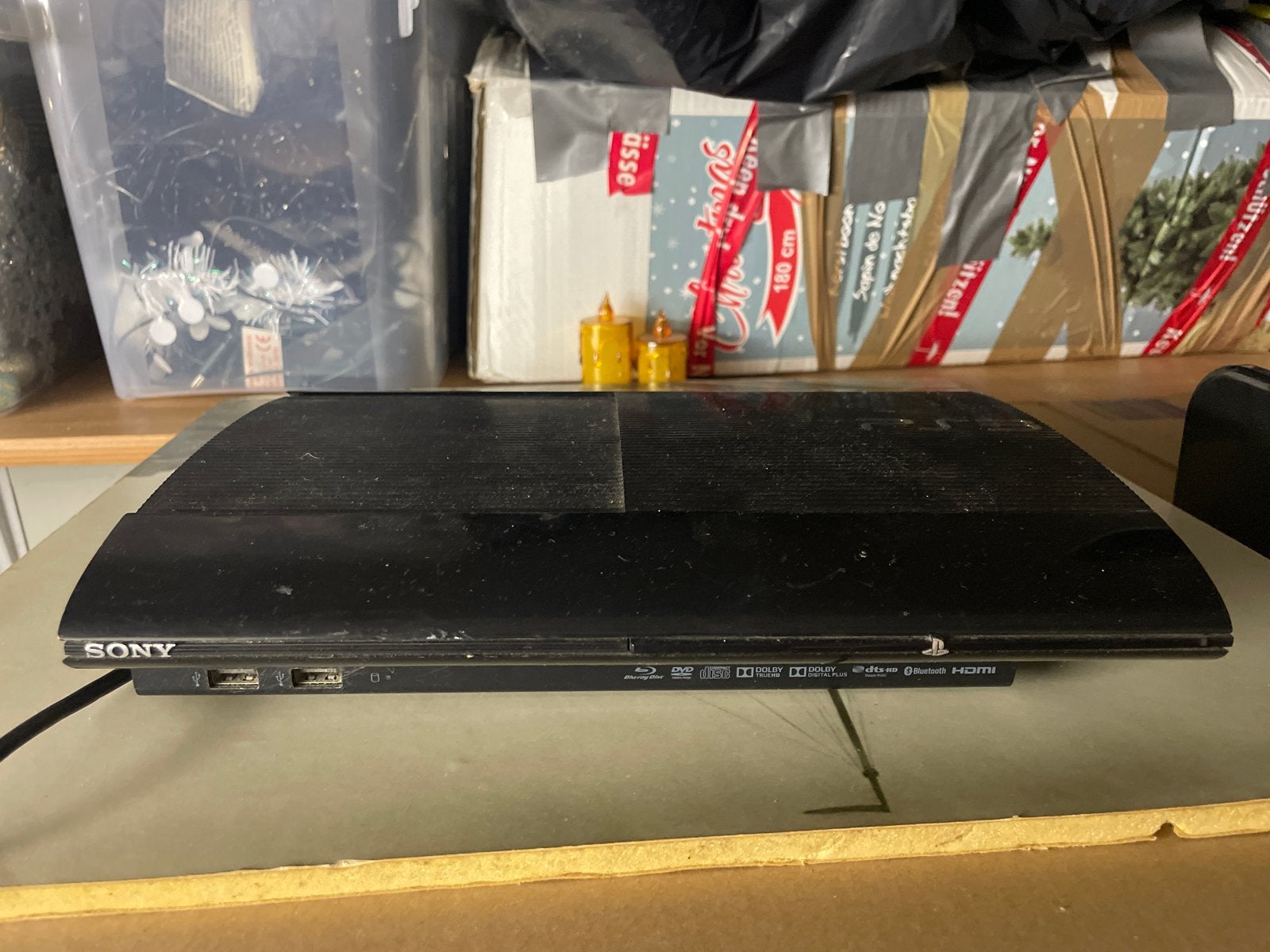 Sony PlayStation 3 Super Slim met games, Spelcomputers en Games, Ophalen, Super Slim, Zonder controller, 500 GB