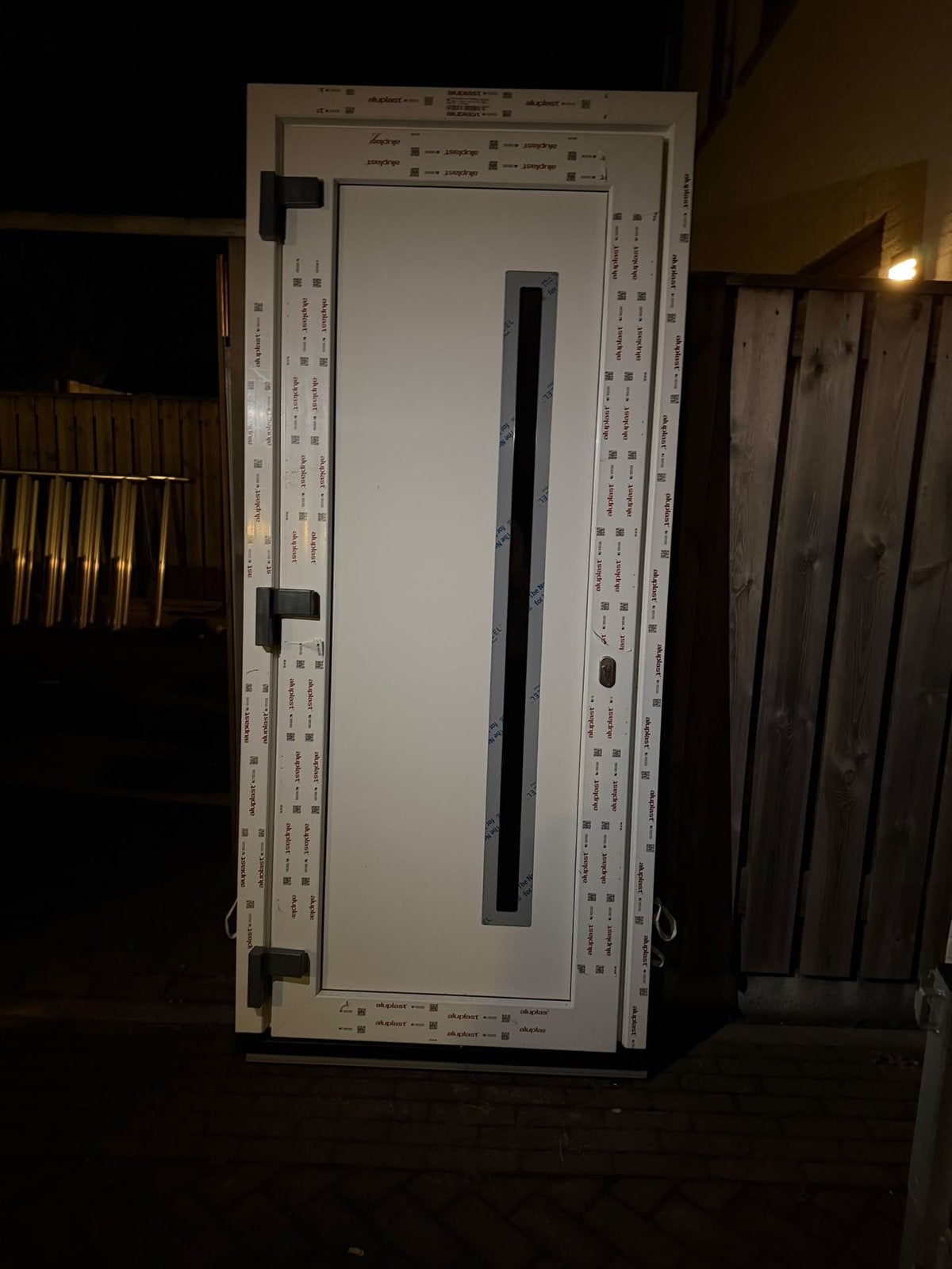 Nieuwe Kunststof deur Aluplast Wit 1010x2290mm, Kunststof, 215 cm of meer, Nieuw, Buitendeur
