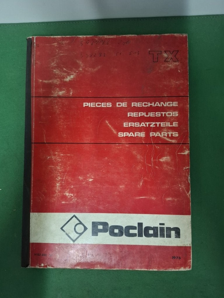 Poclain TX  graafmachine onderdelenboek., Ophalen of Verzenden