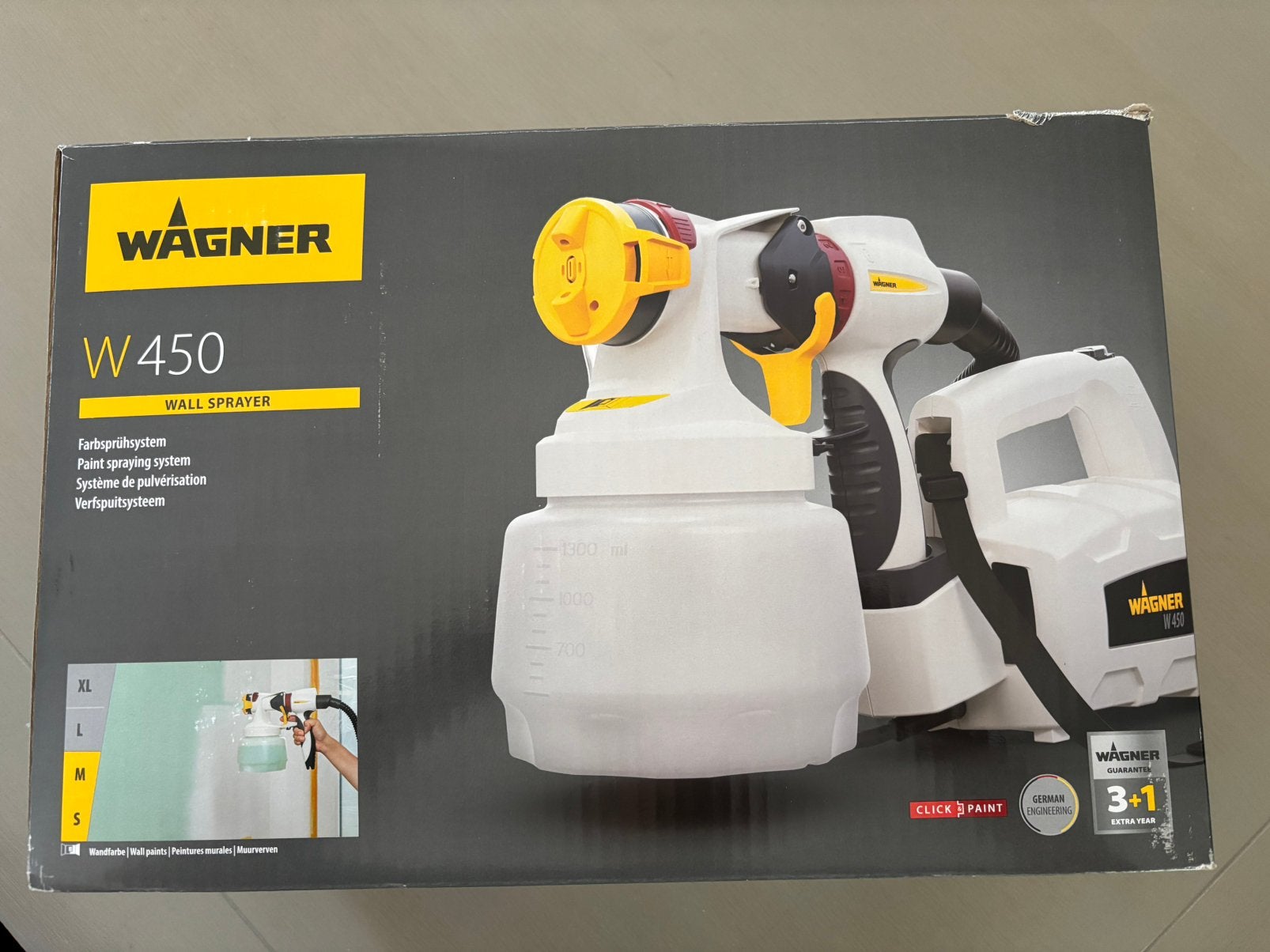 Wagner W450 wall sprayer, Ophalen, Zo goed als nieuw, Verfspuit of Verfpomp