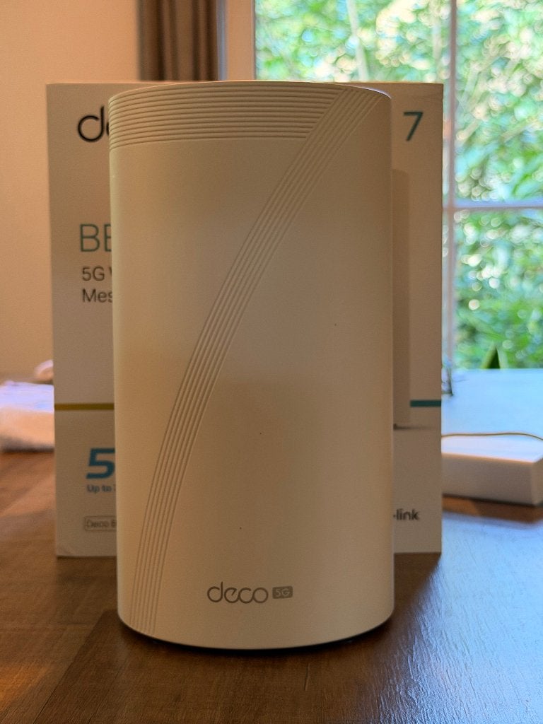 TP-Link Deco Wi-Fi 7 Mesh Router, Computers en Software, Ophalen of Verzenden, Zo goed als nieuw, Router met modem, TP-Link