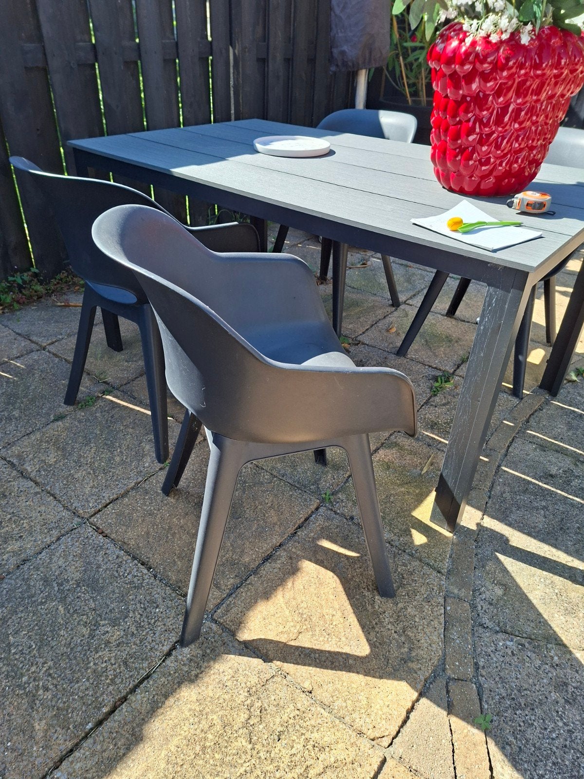 tuintafel jutlandia, Ophalen