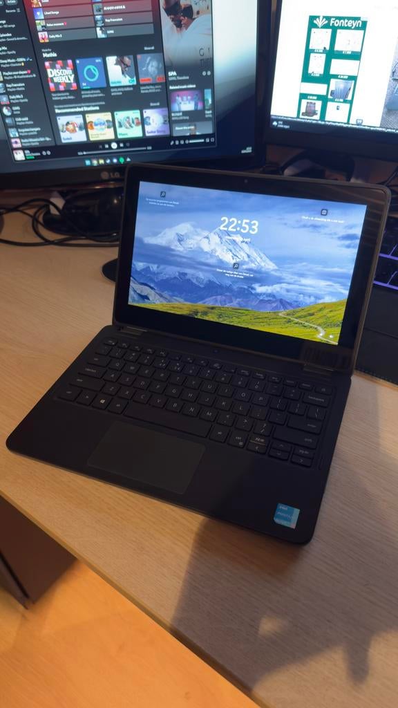 Dell Latitude 3120 2-in-1 Schoollaptop, Computers en Software, Windows Laptops, Qwerty, 8 GB, Met touchscreen, Ophalen of Verzenden