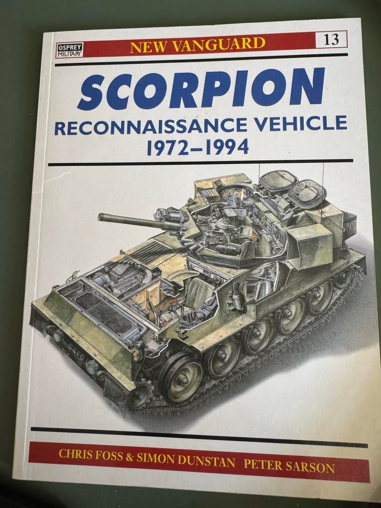 Scorpion Verkenningvoertuig 1972-1994 - Osprey Engelse taal, Ophalen of Verzenden, 1945 tot heden, Zo goed als nieuw, Landmacht