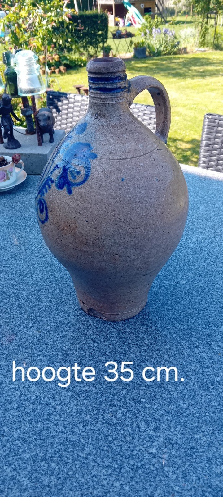 Oude gress kruik, Antiek en Kunst, Ophalen of Verzenden