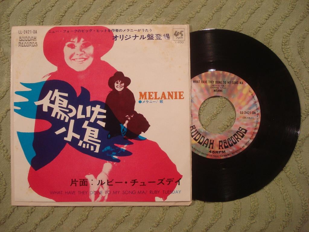 Melanie 7" Single: What have they done to my song ma (Japan), Cd's en Dvd's, Vinyl Singles, 7 inch, Single, Ophalen of Verzenden