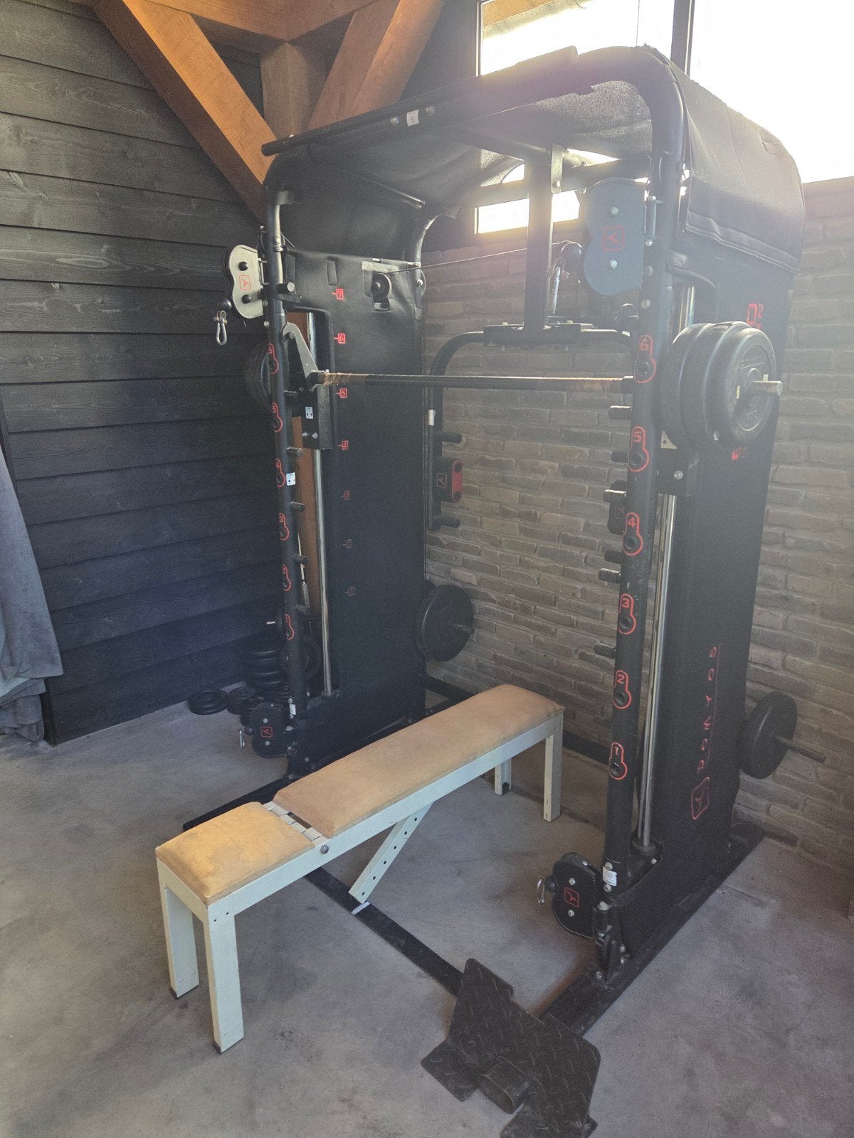 krachtstation - smithmachine - home gym, Ophalen, Gebruikt, Krachtstation