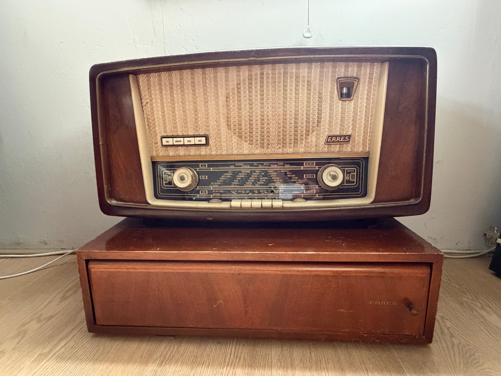 Vintage Erres Radio met Platenspeler - Jaren '50, Ophalen, Gebruikt, Platenspeler, Overige merken