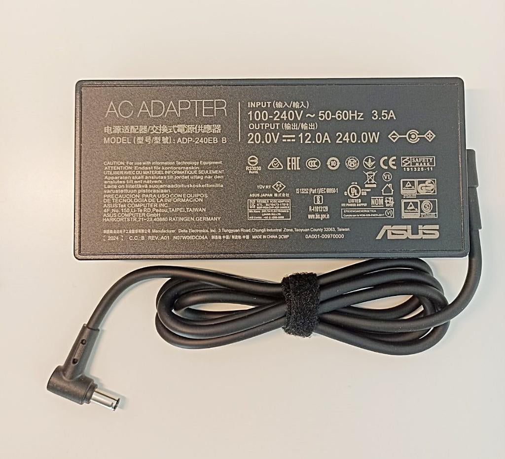 Asus 240W oplader ROG Strix G15 G713QM, 20V 12A, 6.0x3.7mm, Asus, Nieuw, Ophalen of Verzenden, Drrkd2022@gmail.com