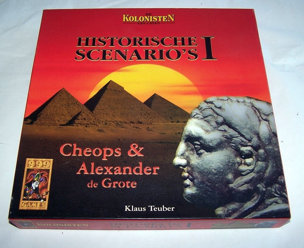 De Kolonisten van Catan: Historische Scenario's 1. Izgs., Drie of vier spelers, Ophalen of Verzenden, Zo goed als nieuw, 999 Games