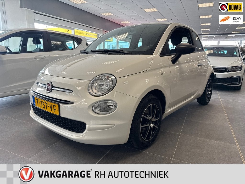Fiat 500 1.0 Hybrid Cult, Auto's, 4 stoelen, Wit, Bedrijf, Handgeschakeld