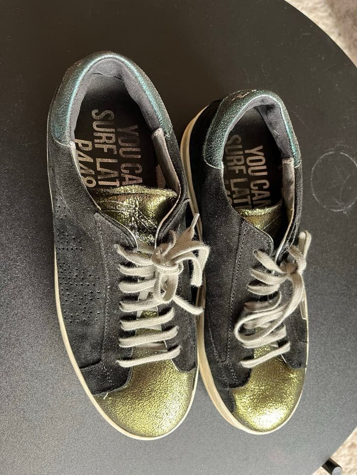 Super leuke z.g.a.n. P448 gympen maat 40, Ophalen of Verzenden, Zo goed als nieuw, Zwart, Sneakers of Gympen