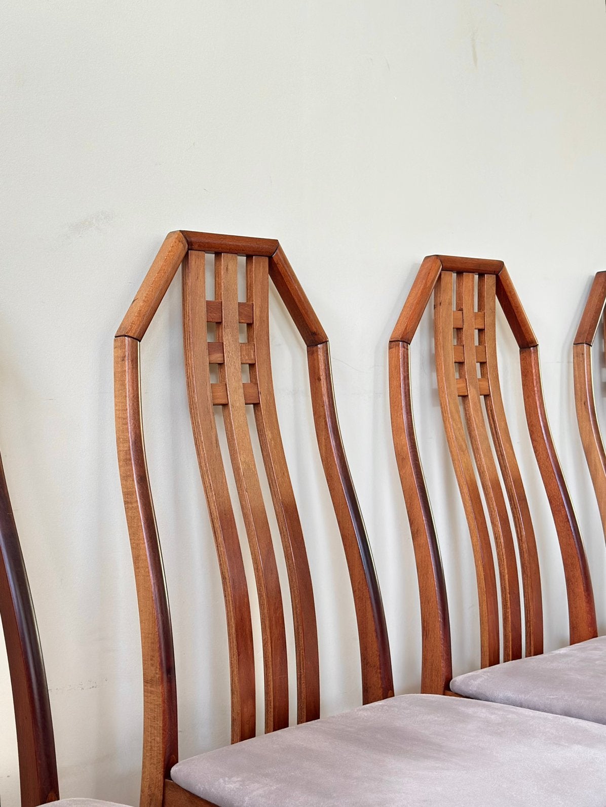 Set 6 vintage stoelen Farstrup Deens Design jaren 50/60/70, Ophalen, Gebruikt, Bruin, Vintage