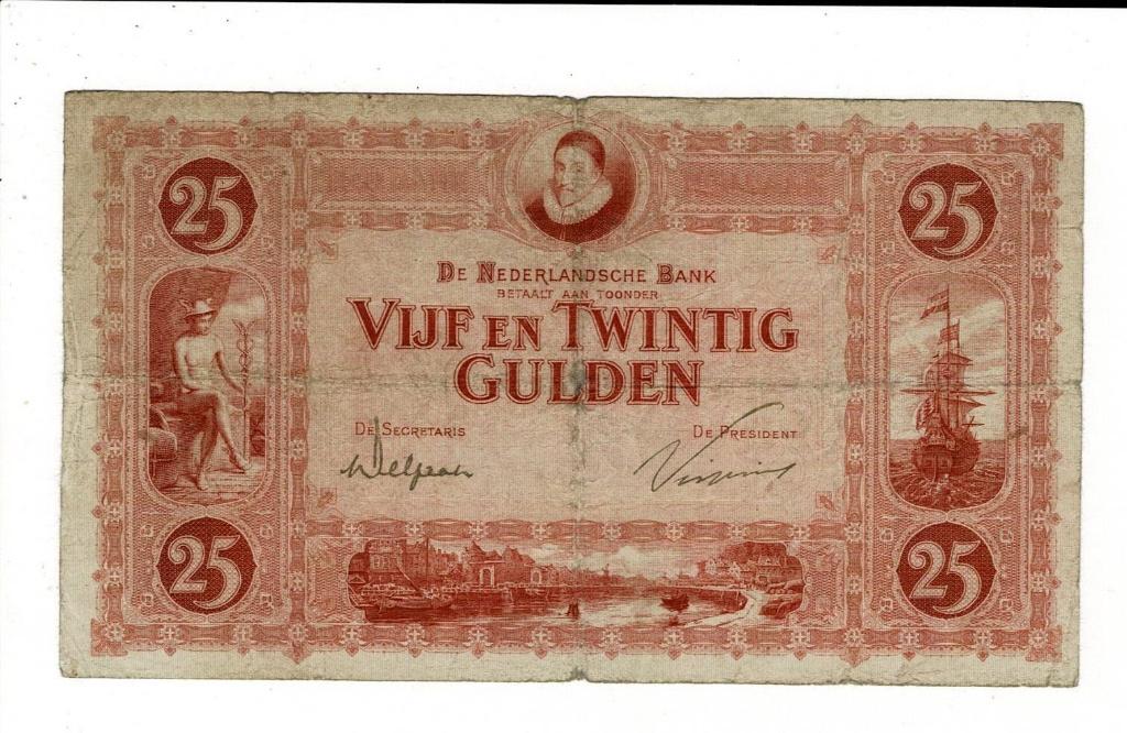 Willem van Oranje, 25 gulden 1921 - NVMH 73-1AB, Verzenden, 25 gulden