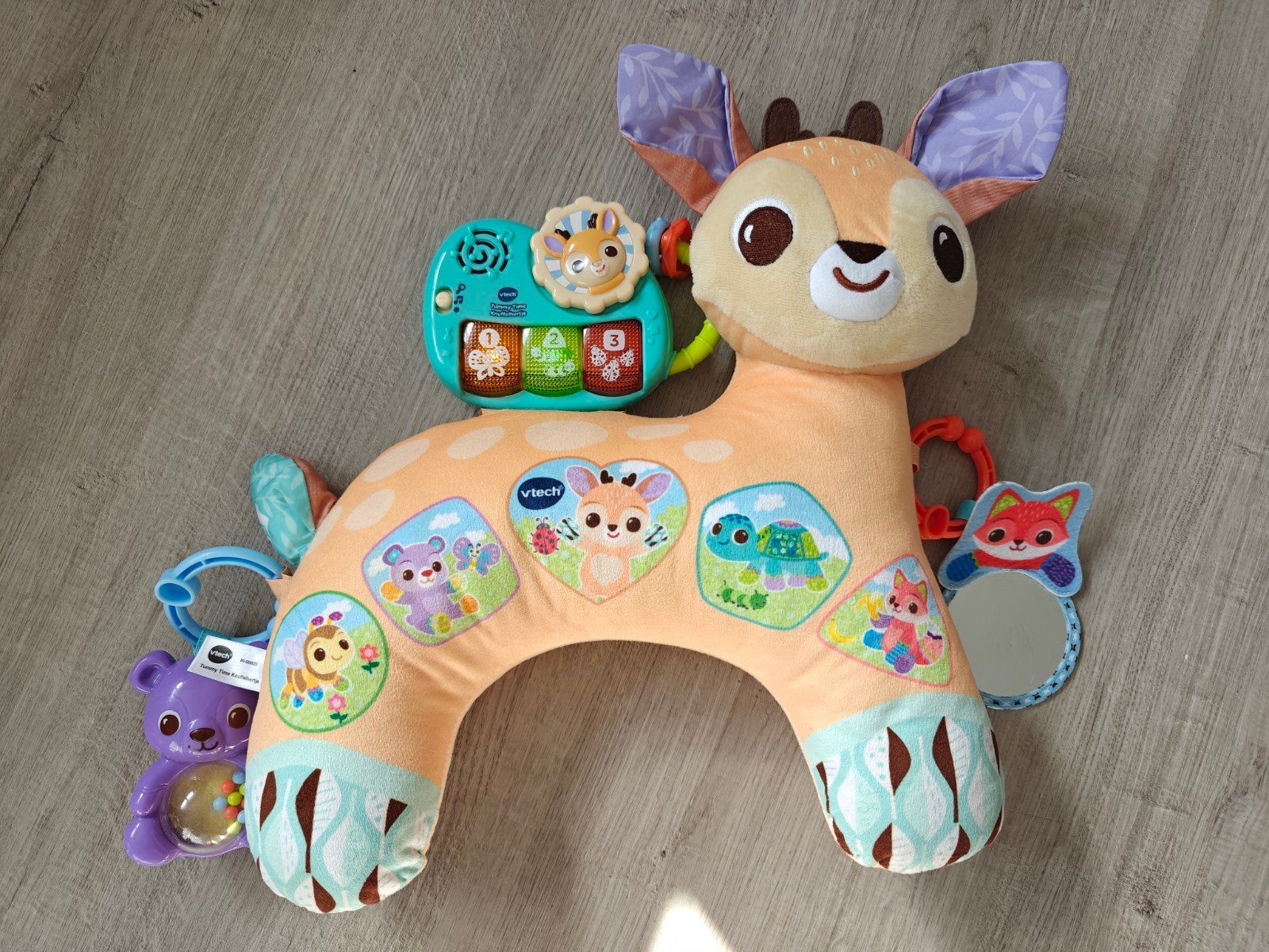 VTech Interactief Hertje met Piano, Rammelaar & Spiegeltje, Ophalen of Verzenden, Zo goed als nieuw, Met licht