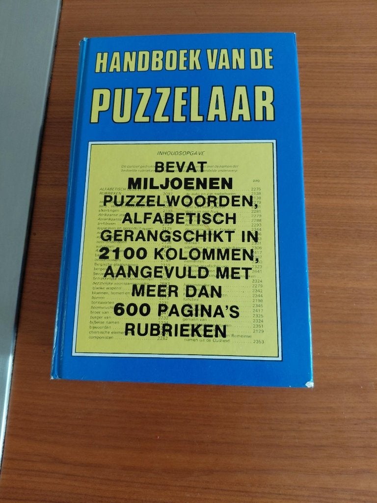 Puzzelwoordenboek., Ophalen of Verzenden, Minder dan 500 stukjes, Gebruikt, Overige typen