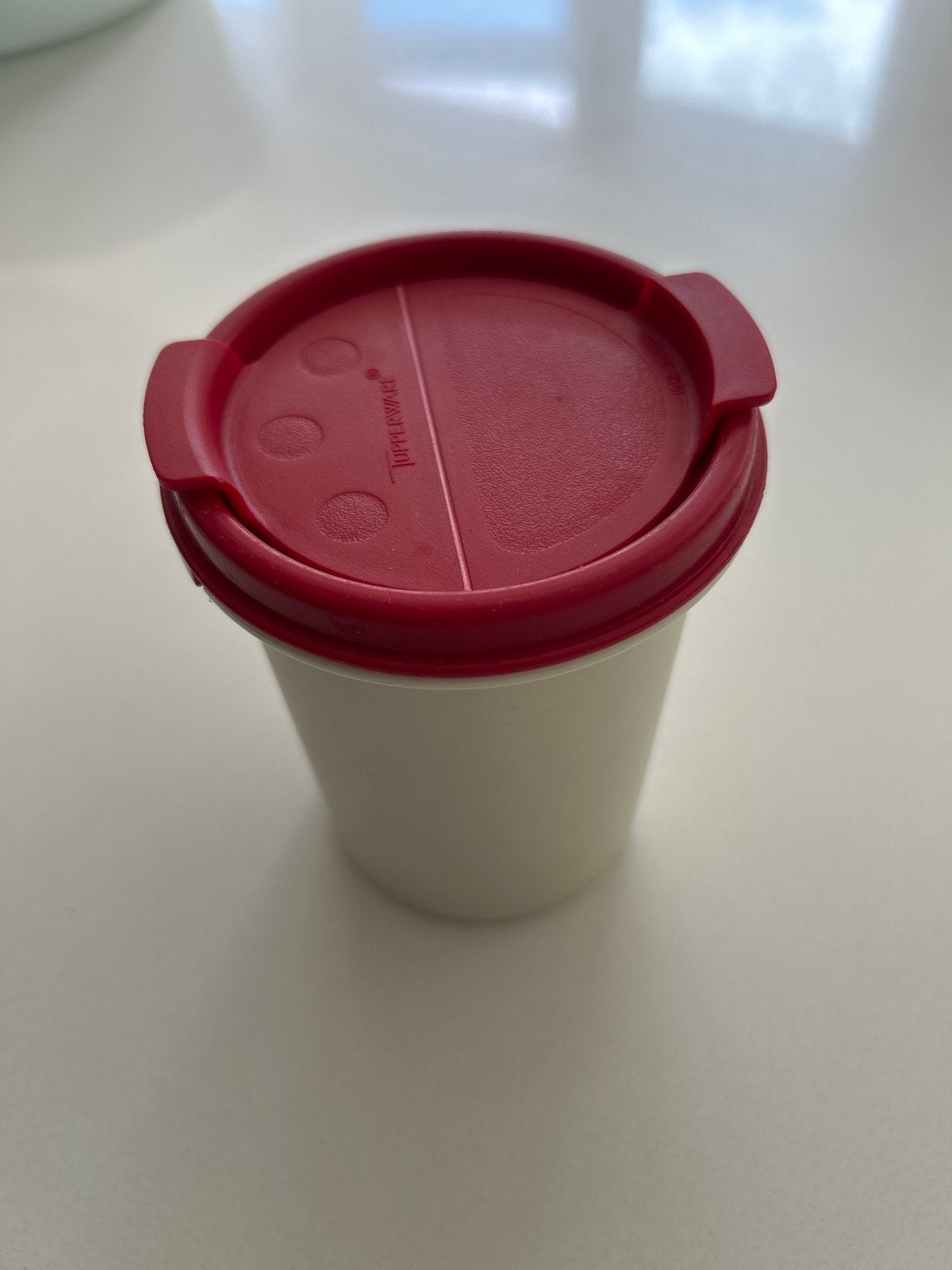 Tupperware voorraadbus met strooideksel (tweedelig), Ophalen, Wit, Zo goed als nieuw, Met deksel
