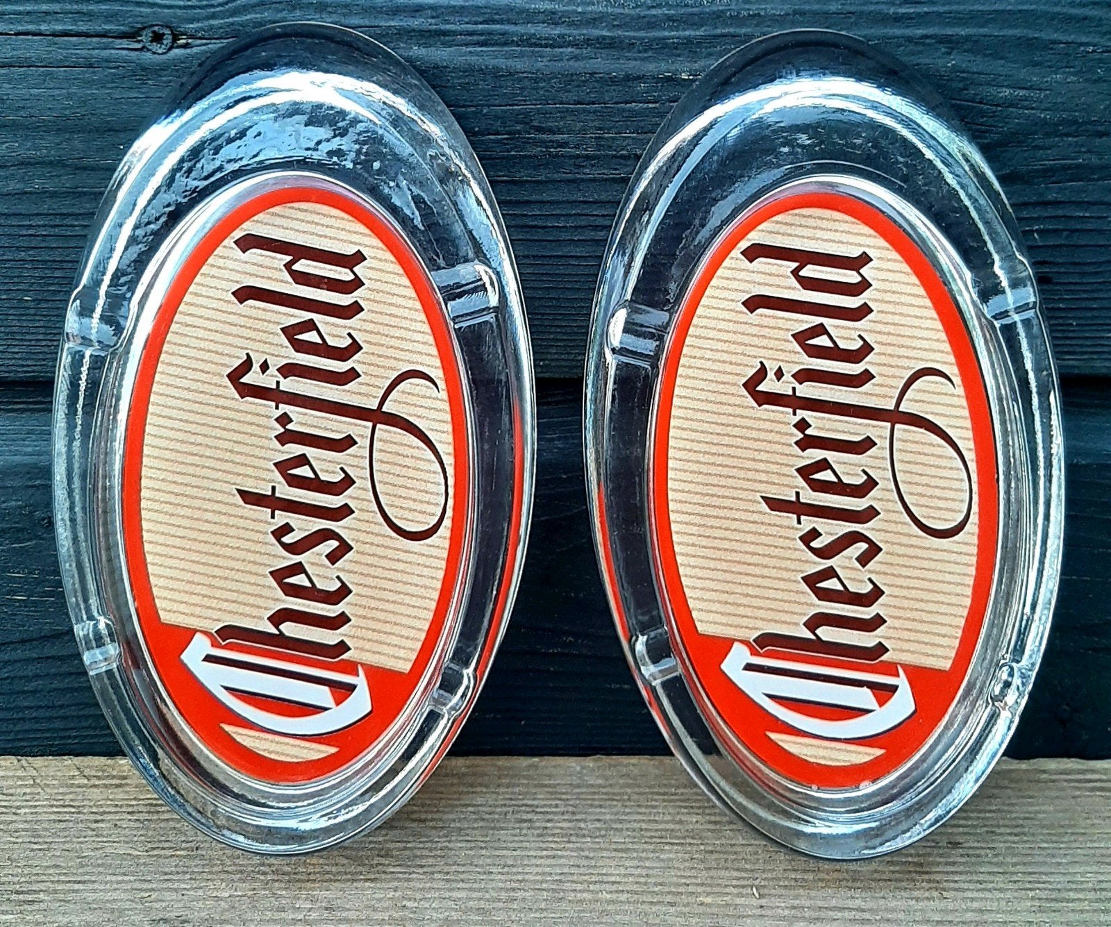 Chesterfield - Vintage Asbak - (Retro / Amerikaanse Tabak), Verzamelen, Ophalen of Verzenden, Asbak