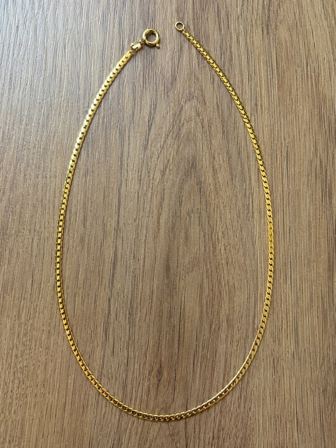 Gouden Doublé Ketting, Ophalen of Verzenden, Gebruikt, Goud, Overige materialen