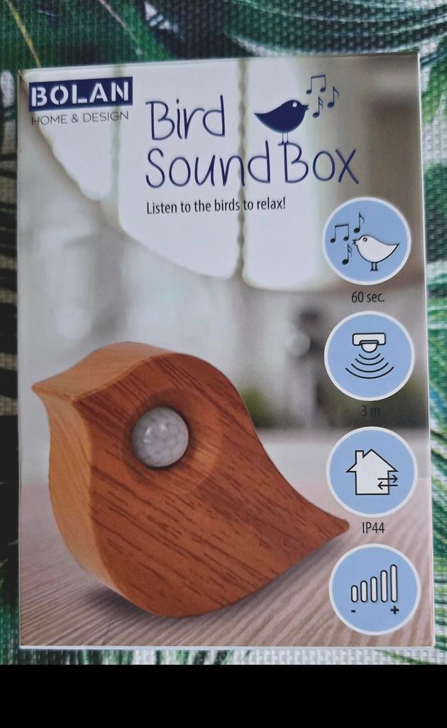 Bird Sound Box geluidbox vogelgeluiden bewegingsmelder, Ophalen of Verzenden, Zo goed als nieuw