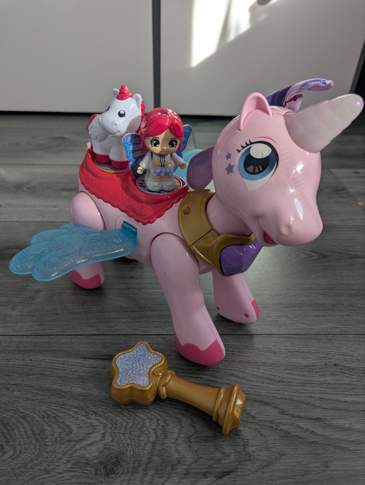 VTech Magische Eenhoorn met Fee, Kinderen en Baby's, Ophalen, Zo goed als nieuw, Jongen of Meisje