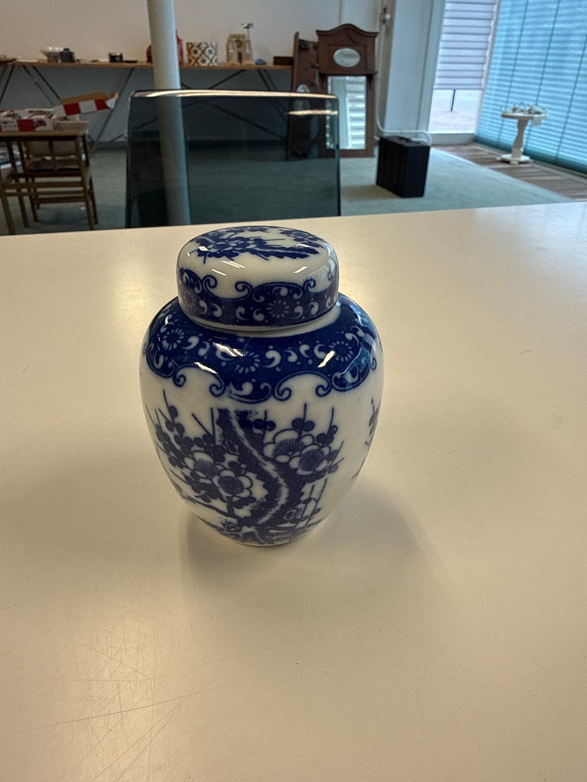 Delfts Blauw Gemberpotje met Deksel, Verzenden