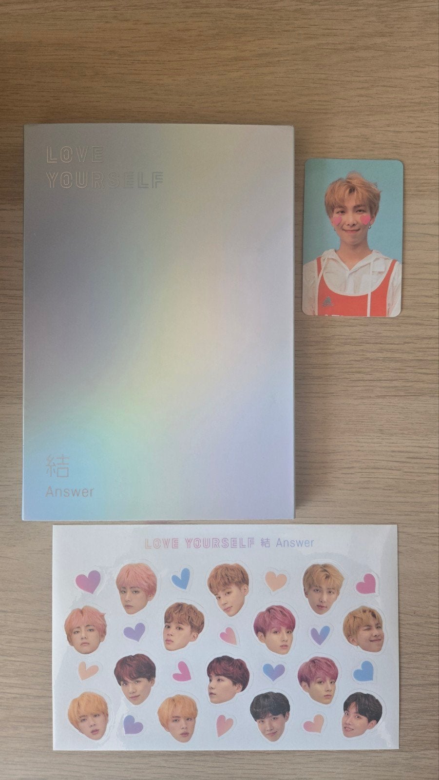 BTS Love Yourself 結 Answer Album met RM photocard, K-pop, Inclusief boekje, Ophalen of Verzenden, Zo goed als nieuw